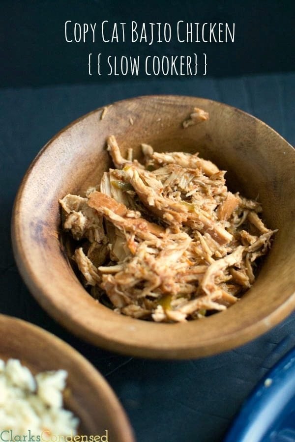 {{Slow Cooker}} Copy Cat Bajio Chicken