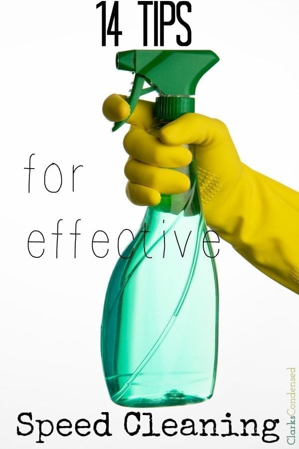 14 Tips for Effective Speed Cleaning