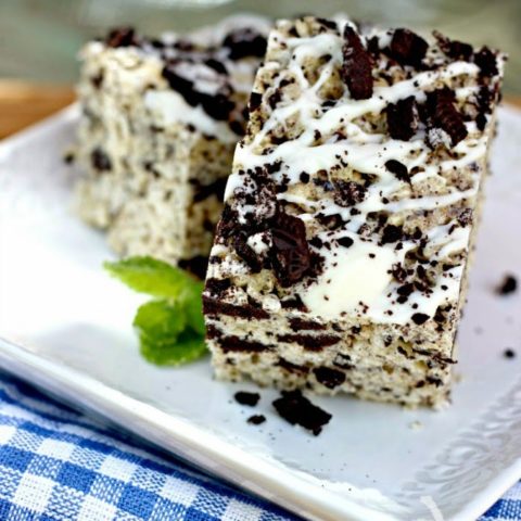 Cookies and Cream Krispie Treats