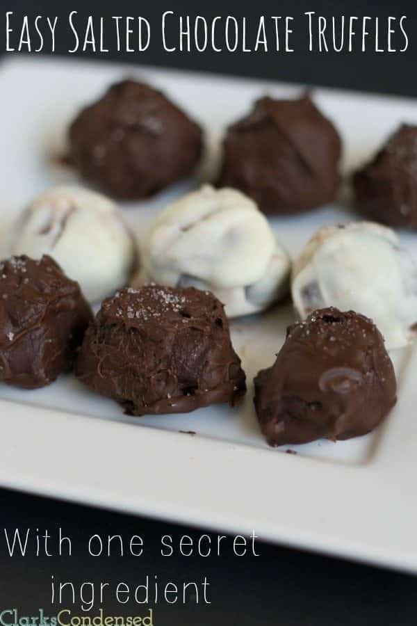 Simple Salted Chocolate Truffles