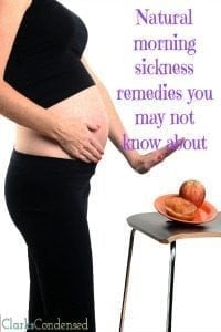Unique Natural Morning Sickness Remedies