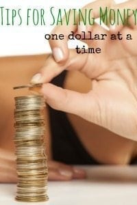 Saving Money: One Dollar at a Time