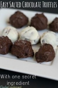Simple Salted Chocolate Truffles