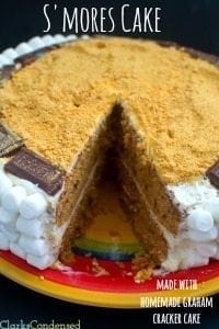 S’mores Cake {{Graham Cracker Cake with Marshmallow Frosting}}