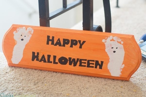 Silhouette Happy Halloween Sign