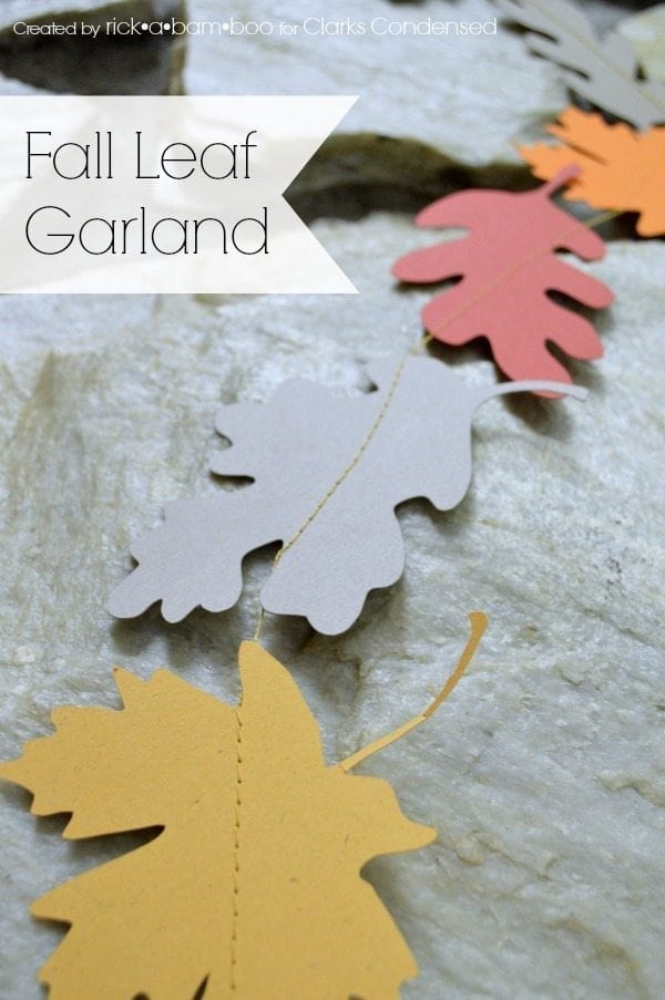 Silhouette Fall Leaf Garland