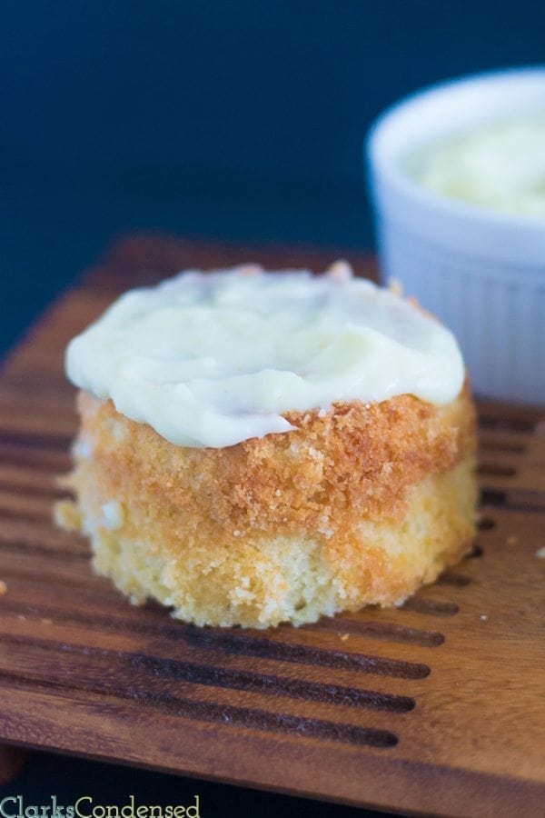 Mango butter cake with mango custard