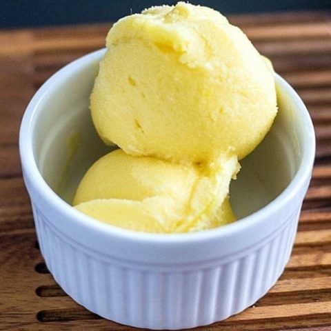 Mango Sorbet Recipe (No Machine Needed)