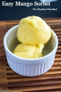 Mango Sorbet Recipe (No Machine Needed)