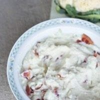 Garlic & Bacon Mashed Cauliflower