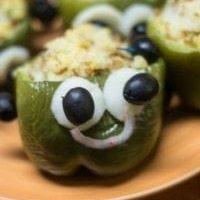 Spooky Stuffed Peppers