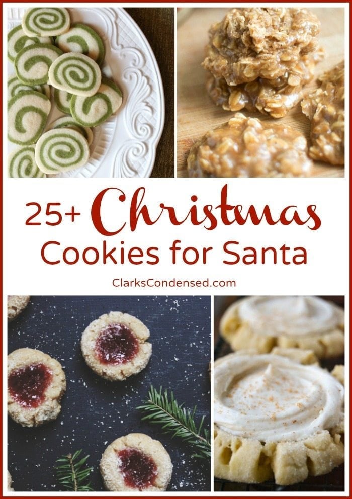 25+ Christmas Cookies for Santa via ClarksCondensed.com