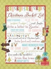 Christmas Printable Bucket List