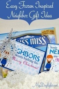 Frozen Neighbor Gift Idea and Printable