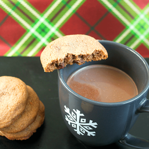 Hazelnut Hot Cocoa Cookies