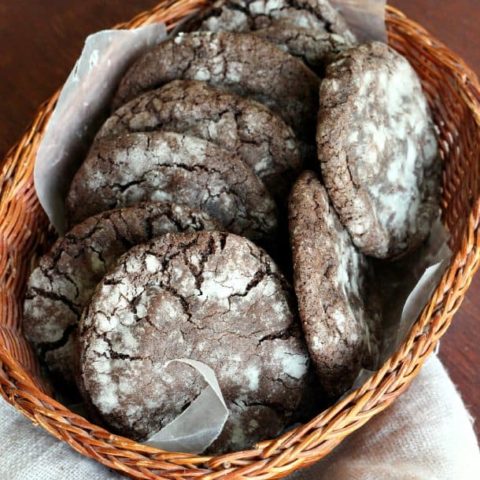 Mint Chocolate Truffle Cookies