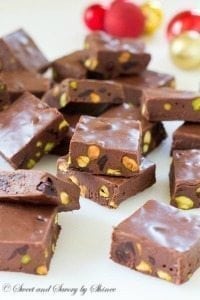 Pistachio Cherry Fudge