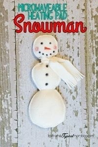 Microwaveable Heating Pad Snowman