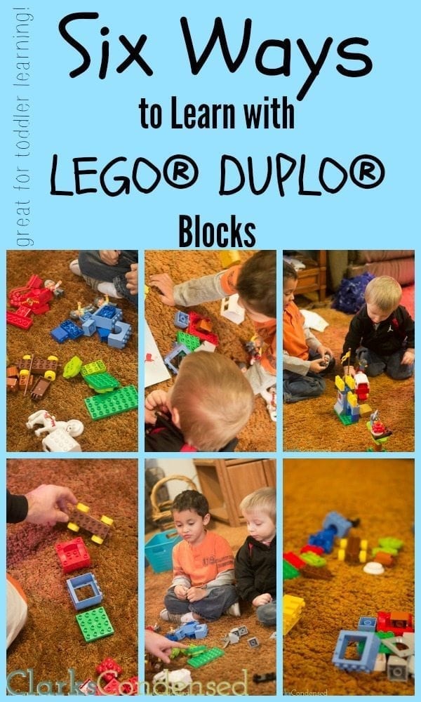 Looking for some creative ways to teach your toddler? Here are six fun ways to learn with LEGO DUPLO Blocks that your kids will love!