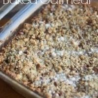 Cinnamon Roll Baked Oatmeal