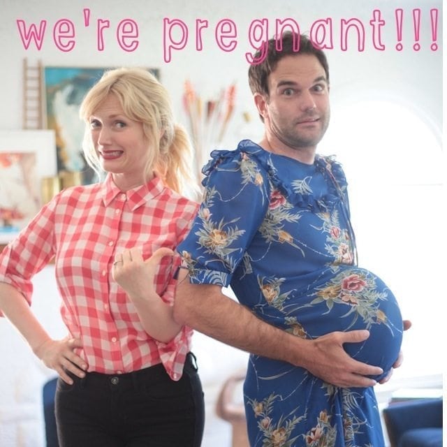 Pregnancy Announcement - Guess who's pregnant man guy belly or female