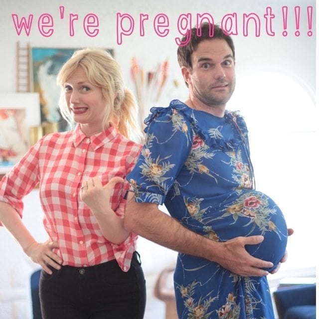 Pregnancy Announcement - Guess who's pregnant man guy belly or female