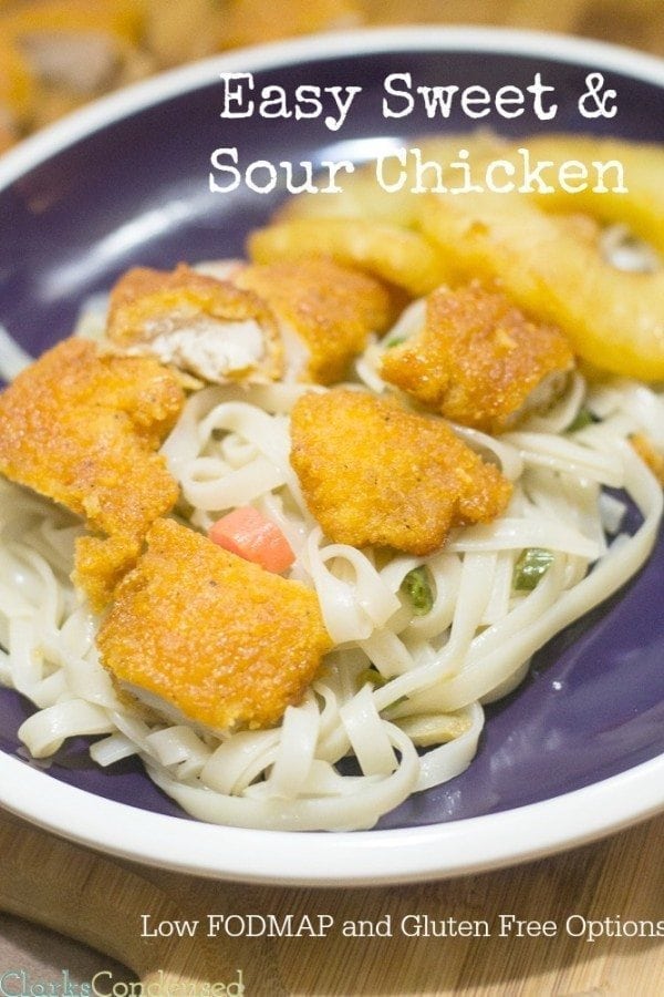 Easy Sweet and Sour Chicken: Gluten Free and Low FODMAP Options