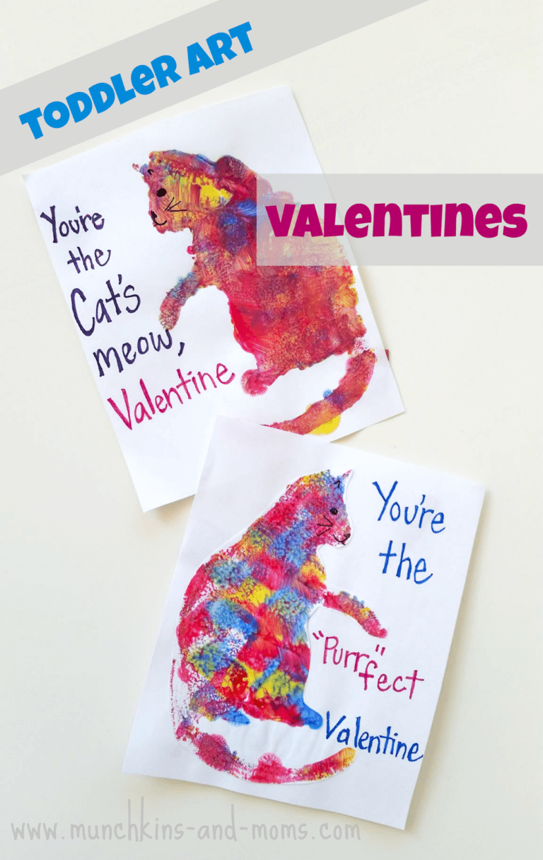 toddler art valentines