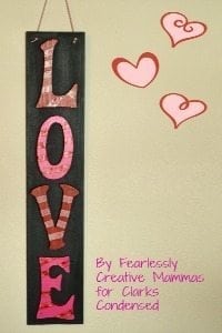 Easy Valentine Love Sign