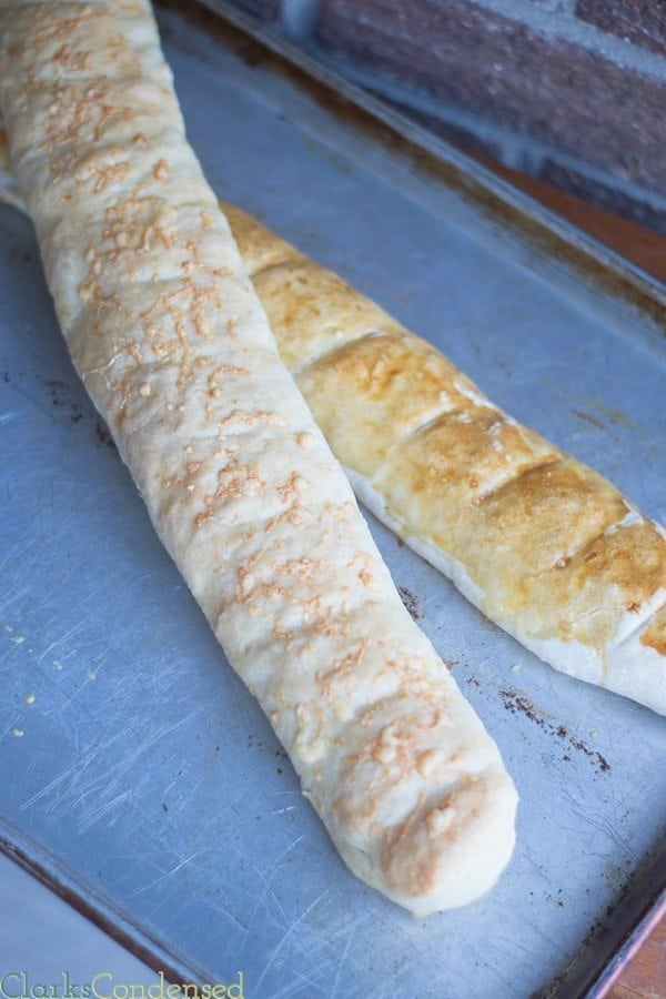 An easy french baguette recipe that is the perfect complement to soups, sauces, and salads. Be sure to make two loafs!