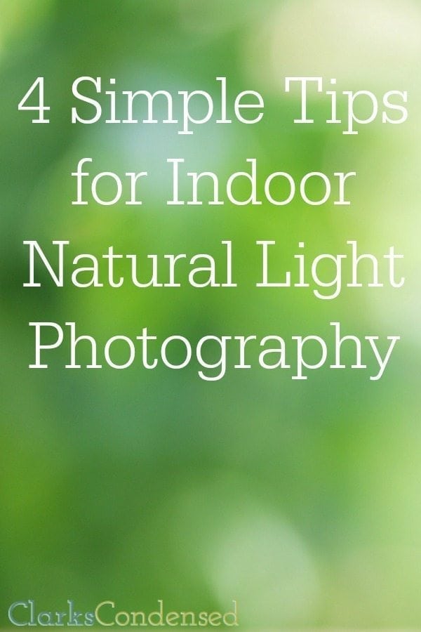 Finding natural light indoors can be tricky - here are four simple tips to improve your indoor natural light photography. 