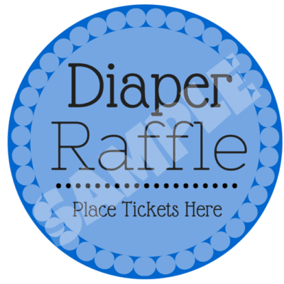Super Cute and Free Diaper Raffle Tickets Printable - for Boys and Girls!