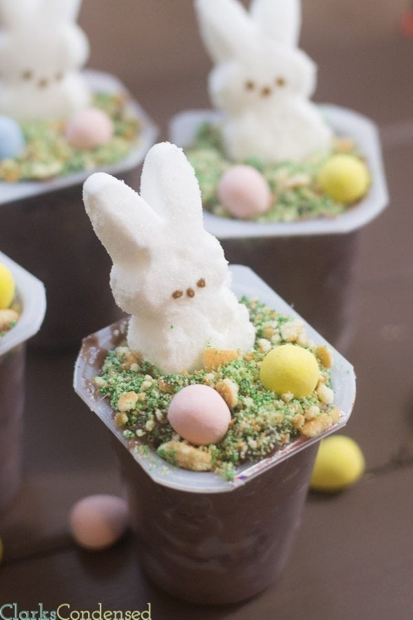 Adorable Easter Bunny Pudding Cups - Fun Happy Home