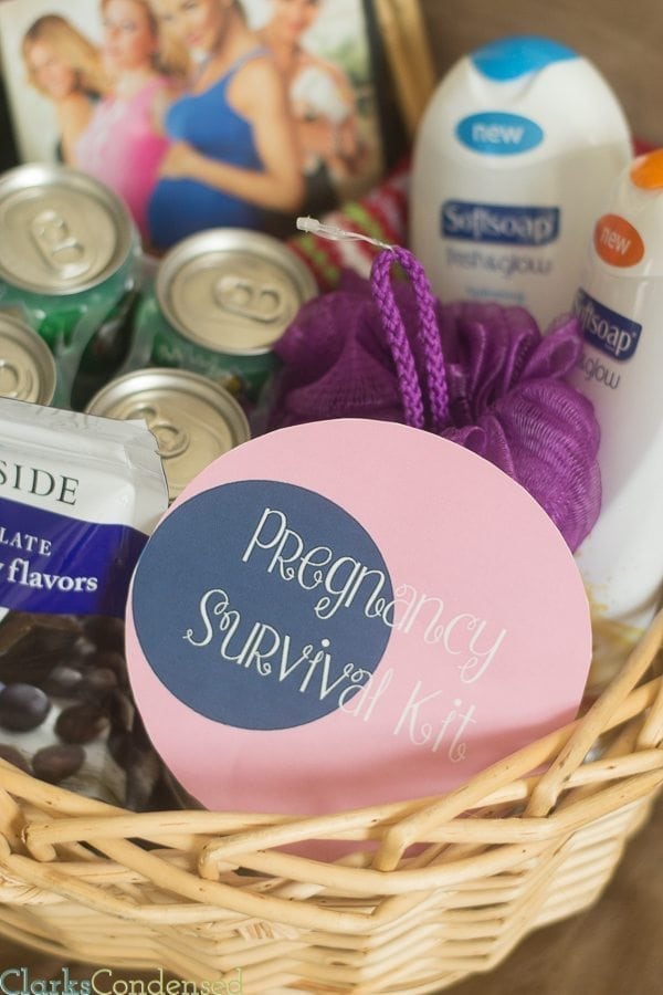 This is such a fun and creative baby shower idea! Here are some ideas for a pregnancy survival kit that just about any pregnant woman would love.