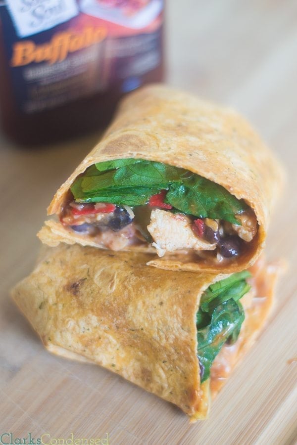 Easy BBQ Chicken Wrap