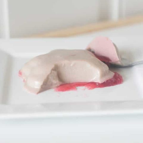 Dairy Free Panna Cotta with Raspbery Gelee Recipe