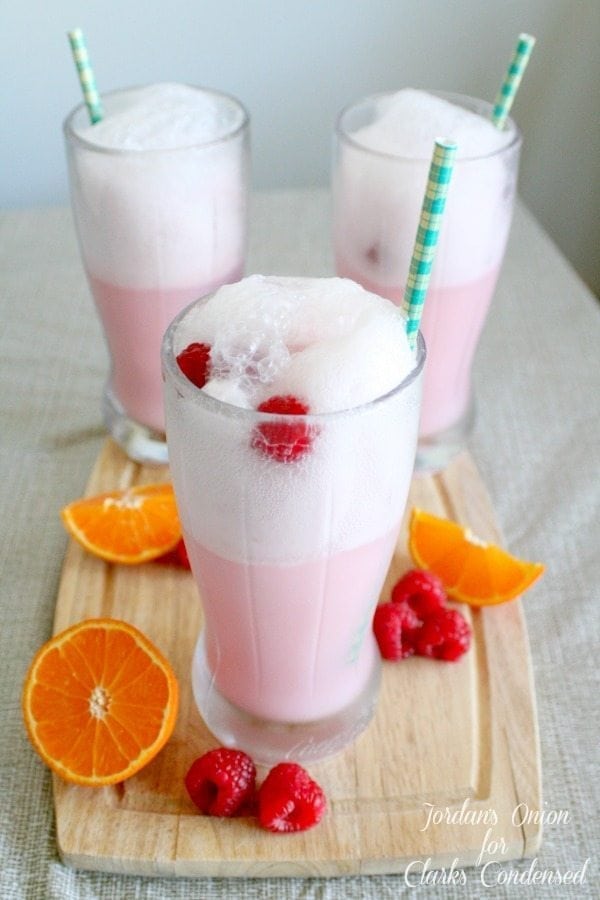 Mango Orange Raspberry Soda Float Recipe
