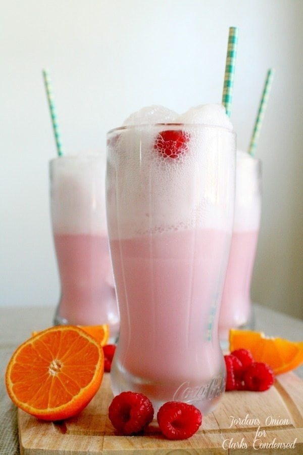 Mango Orange Raspberry Soda Float Recipe