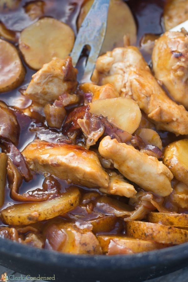 BBQ Dutch Oven Chicken and Potatoes Recipe