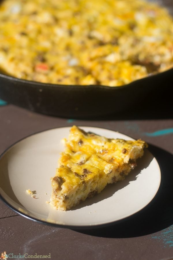 This easy chorizo breakfast casserole recipe is sure to take your taste buds on a culinary adventure with the spiciness of the chorizo and green chile! 