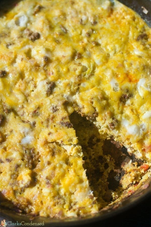 One Skillet Chorizo Breakfast Casserole Recipe