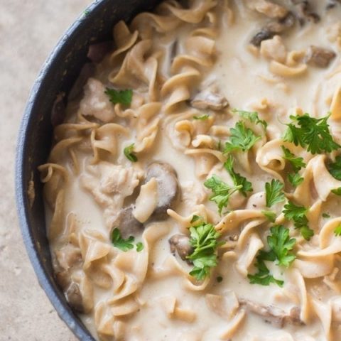 One Skillet Chicken Stroganoff Recipe