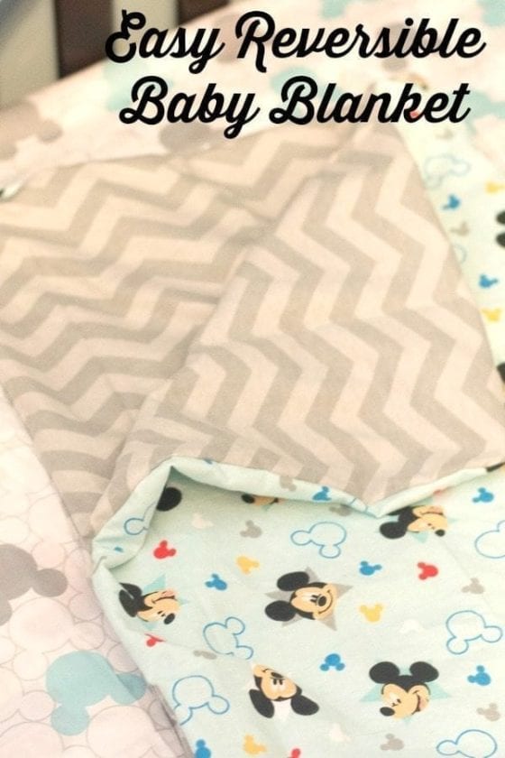 Easy Reversible Baby Blanket Tutorial