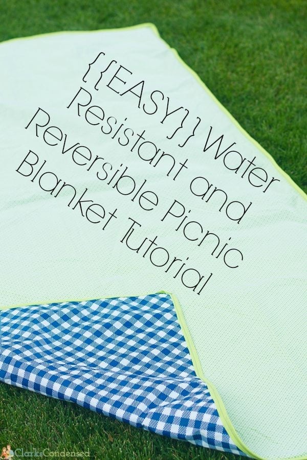 Waterproof Picnic Blanket Tutorial