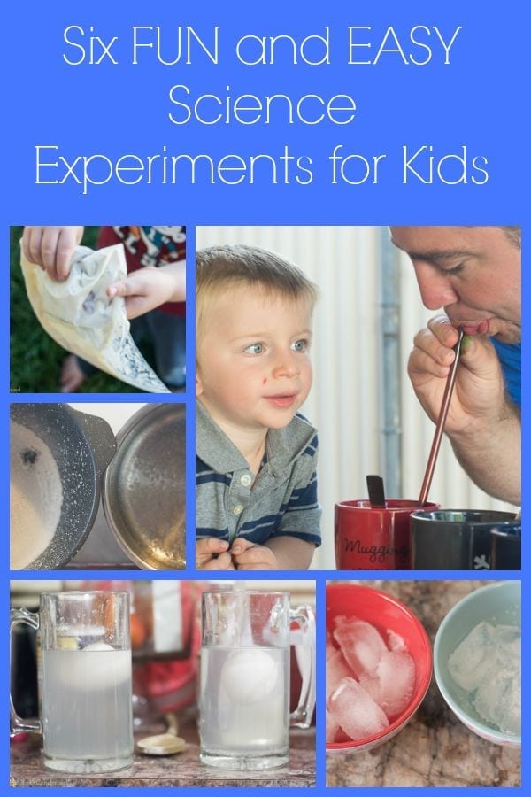 Six fun and easy science experiments for kids - these are a great way to prevent summer brain drain!