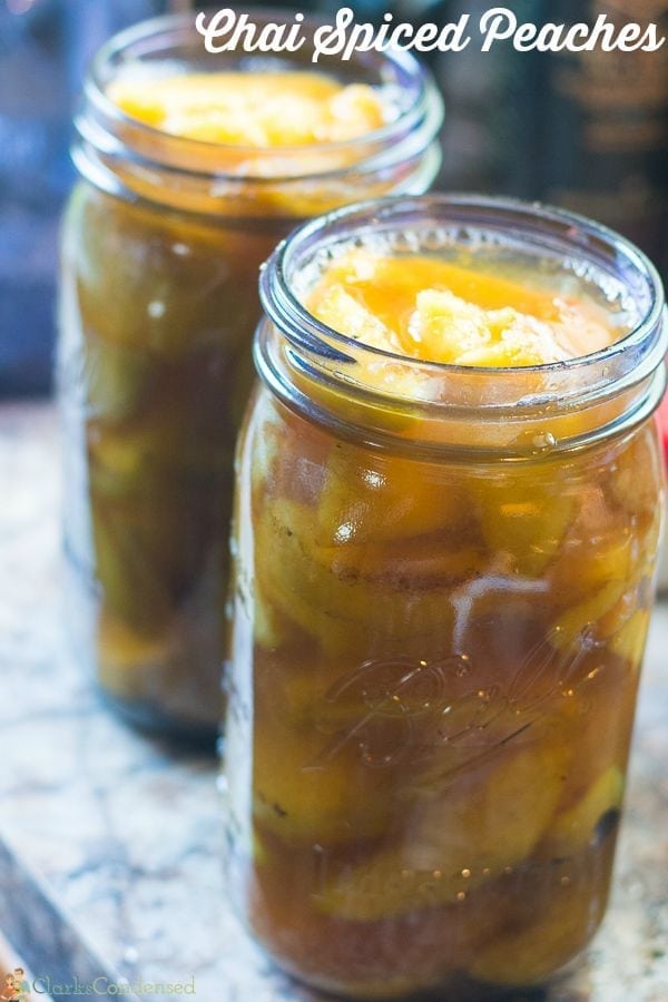 Chai Spiced Peaches
