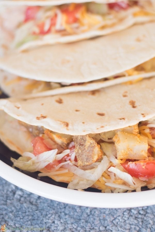 Easy Taco Bell Spicy Potato Soft Taco  (Copycat)