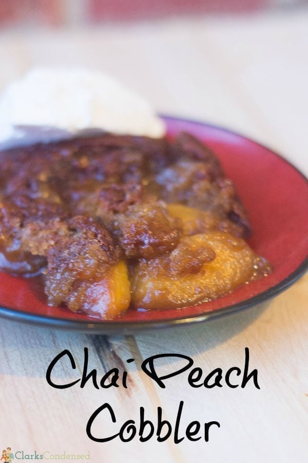 Chai Peach Cobbler