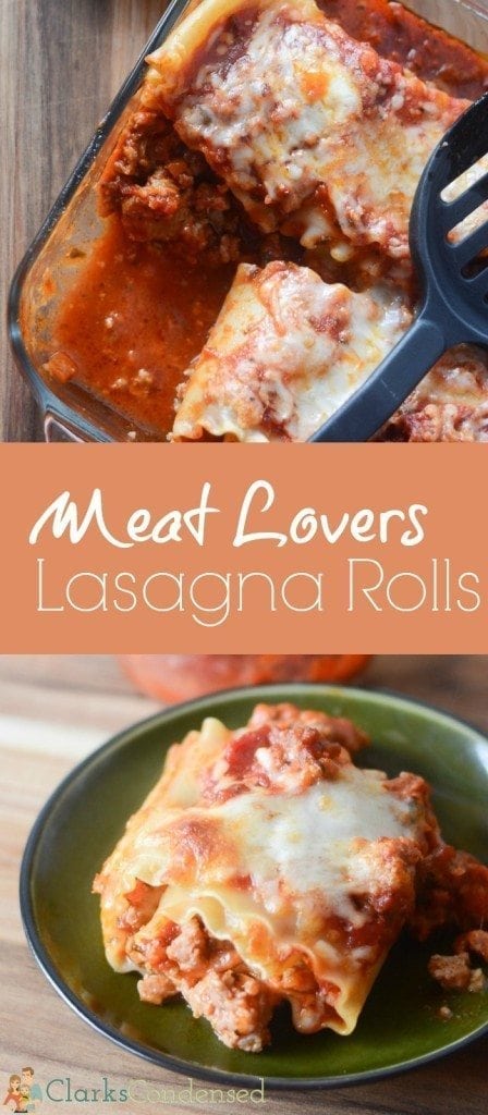 Love meat and lasagna but looking for an easy recipe? These meat lovers lasagna rolls satisfy all those requirements!