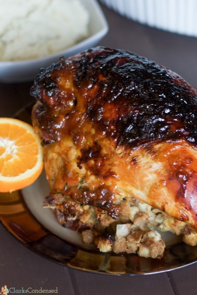 Looking for a non-traditional turkey recipe this Thanksgiving? This orange glazed turkey recipe is very simple to put together, and it has amazing flavor. It's perfect for any Turkey day feast this year! 
